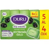 Duru Nature's Olive Zeytinyağı Özlü Duş Sabunu 5 X 150 G (4'Li Paket)