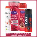 Duru Nem Bombası Dökülme Karşıtı Şampuan, Duş Jeli & Emotion Kadın - Erkek Deodorant