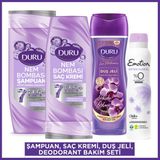 Duru Nem Bombası Yoğun Onarım Şampuan & Saç Kremi, Duş Jeli & Kadın Deodorant