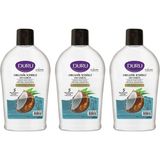 Duru Organik İçerikli Hindistan Cevizi Sıvı Sabun 1500 ml x 3 Beyaz Renkli Ferahlatıcı Koku