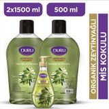 Duru Organik Zeytinyağlı Zeytin Çiçeği Sıvı Sabun 1,5+1,5+500ML