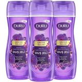 Duru Orkide Özlü Duş Jeli Kalıcı Parfüm Etkisiyle 3X450ML Ferahlatıcı Kullanım