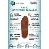 DURU ORTOPEDİ Çelik Destekli Ortopedik Tabanlık Tam Boy (1 Çift)