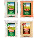 Duru Osmancık Pirinç - Pilavlık Bulgur - Yerli Futbol Mercimek - 7mm Fasulye 2500 gr Çeşitleri