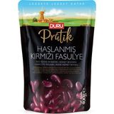 Duru Pratik Haşlanmış Kırmızı Fasulye 400 gr Türkiye Menşeli Porsiyonluk Kolay Servis