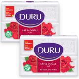 Duru Saf Doğal Gül 2xx600 gr 8 Adet Kalıp Sabun