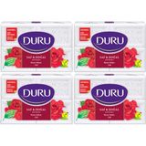 Duru Saf & Doğal Gül Beyaz Kalıp Sabun Vegan Formül 16 Adet 4x600gr Kalıcı Koku
