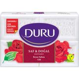 Duru Saf & Doğal Kaynaklı Gül 4 Adet Beyaz Kalıp Sabun 600GR - 220