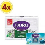 Duru Saf & Doğal Klasik 16 Adet Beyaz Kalıp Sabun 600 Gr X 4 + Duş Sabunu Hediyeli 4 X 150 Gr