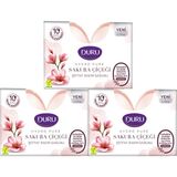 Duru Sakuraçiçeği Şeffaf Sabun 6 Adet 3x270gr Doğal İçeriklerle Zenginleştirilmiş - Pembe