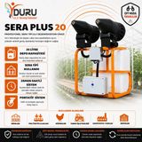 Duru Sera Plus 20 20 L Sera Tipi Karıştırıcılı Elektrikli Ulv Cihazı İlaçlama Sisleme Makinesi