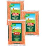 Duru Siftaholsun Kırmızı Futbol Mercimek, 3X1000 gr - 1 kg