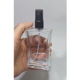 Durucam (10 Adet) Cam Yeniden Doldurulabilir Sprey Kolonya Parfüm Şişesi 100 Ml -siyah kapaklı Boş Şişe