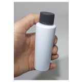 Durucam 5 Adet Boş Şişe siyah kapaklı Kolonya Şişesi Doldurulabilir Cep Plastik Parfüm Şişesi 100 ml beyaz