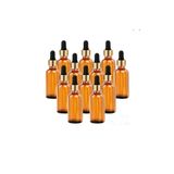 Durucam 50 Cc Cam Damlalıklı Amber Şişe [50 Cc=50ml X 10 Adet] / Ecza Şişesi / Dropper Şişe