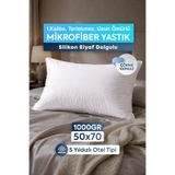 DuruClassHome Mikrofiber Yastık Silikon Elyaf Otel Tipi 1000Gr Silikon Elyaf Dolgulu Destek 50x70