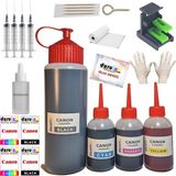 Duruink Canon IP2700 IP2702 MP230 Kartuş Dolum Seti (Pg 510 cl 511) 500ML SİYAH+3X100ML Renkli Mürekkep