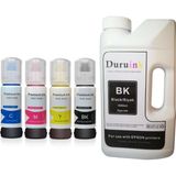 Duruınk Epson Ecotank L4160 101 Uyumlu Muadil Mürekkep Seti 4 Renk x 70ML+1000ML Siyah - Renkli