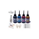 Duruink Epson L382 L386 L455 4x100ml Mürekkep Seti Ink 4 Renk Kartuş Dolum Mürekkebi