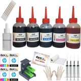 Duruink Hp C4345 C4348 C4380 (350 351XL) Kartuş Dolum Seti 5 Li Set 5X100ML Mürekkep - Renkli