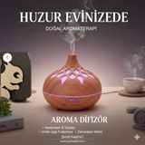 Durukar Aroma Difüzör Gece Işığı 7 LED Desenli Nemlendirici Kumandalı Buhar Makinesi 550 ml - Çok Renkli