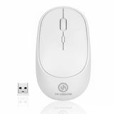 Durukar® Beyaz Renkli Ergonomik Sessiz Kablosuz Mouse – Usb Alıcılı, Ofis Ve Oyun İçin Konforlu Bilgisayar Faresi Ms6310