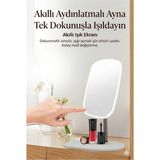 Durukar Dokunmatik LED Işıklı Makyaj Aynası Dikdörtgen 3 Renk Işık LED Masa Aynası