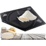 Durukar® Silikon Çok Amaçlı Geniş Hamur Matı Hamur Açma Matı 40*50 cm - 40 x 50 cm - 000-Siyah