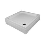 Durul 100x90 cm Dikdörtgen 5 mm Şeffaf Siyah Profil Teknesiz Duşakabin