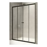 Durul 4 mm 157 cm Siyah Buzlu H180 Duşakabin