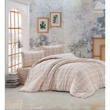 Durul Buldan Işi Otantik Bordo Çizgili Gipürlü Çift Kişilik Kutulu Nevresim Takımı - 200 x 220 cm