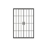 Durul Duşakabin Ön Cephe 5 Mm Siyah Çizgi-karolaj Yükseklik 190 Cm - Ölçü : 135 Cm