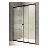 Durul H180 KİDA4MMT170 4 mm Siyah Çizgi 170 cm Duşakabin