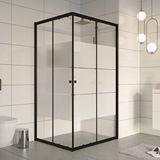 Durul Kare 5 MM Siyah Kumlama Box 90x90 CM Duşakabin