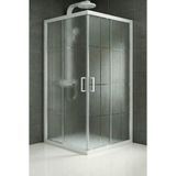 Durul Kare Beyaz Karomat Desen 70x85 cm Duşakabin