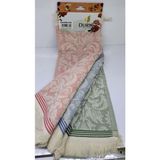 Durul Mutfak Havlusu 4 Lü - 30 × 50 cm - Kırmızı - Beyaz - Siyah - Sarı