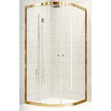 Durul Oval Altın Şeffaf 80x80 cm Duşakabin