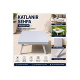 Duruper Kimya Katlanır Sehpa 40x50 cm Çok Amaçlı Katlanabilir Plastik Masa | Laptop Sehpası | Piknik, Kamp, Balkon ve Yatak Sehpası