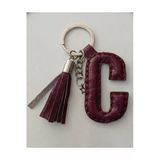 Durush Collection Gerçek Deri "C" Harfi Anahtarlık