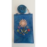 Durush Collection Spor Çapraz Omuz Çantası, Mavi, Gerçek Deri, El Işi (Hand Made)