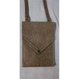 Durush Collection Spor Çapraz Omuz Çantası, Sütlü Kahve Gerçek Deri, El Işi (Hand Made)