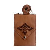 Durush Collection Spor Çapraz Omuz Çantası, Sütlü Kahverengi,lazer Işlemeli Gerçek Deri, El Işi (hand Made) TABA RENGİ S
