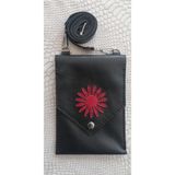 Durush Collection Tasarım Çapraz Omuz Çantası, Siyah Gerçek Deri, El Işi Işlemeli (hand Made) SİYAH S