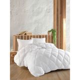 Düş Ağacı Microfiber Silikon Yorgan - 155 x 215 cm - 010 - Beyaz