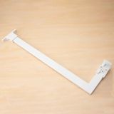 Duş duş duvarı için paslanmaz çelik sabitleme çubuğu, 50 mm banyo panelleri için ayarlanabilir destek kolu titreşim önleyici tasarım, 50 cm (19,7 inç), beyaz kaplama.