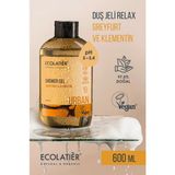 Duş Jeli Seti %97,5 Doğal Vücut Şampuanı Vegan Nemlendirici, Besleyici Duş Jeli Ikili Set 600 ml x 2