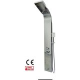 Duş Paneli Silver Gümüş Duş Sistemi Masajlı Armatür Panel Duş