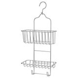 Duş Sepeti 2li Ikea Meridyendukkan Çinko Kaplama 24x53 Cm Çelik, Galvanizli, Banyo Duvar Rafı