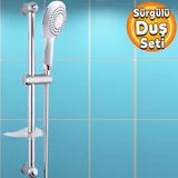 Dus Seti Surgulu Banyo Dus Basligi Seti Fiskiyesi Telefonu Yuvarlak Baslik Metal Hortum