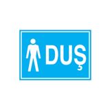 Duş Uyarı Tabelası - 20x30 Alüminyum Kompozit Panel - D1